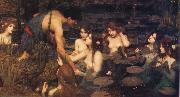 John William Waterhouse Hylas and the Water Nymphs Spain oil painting artist